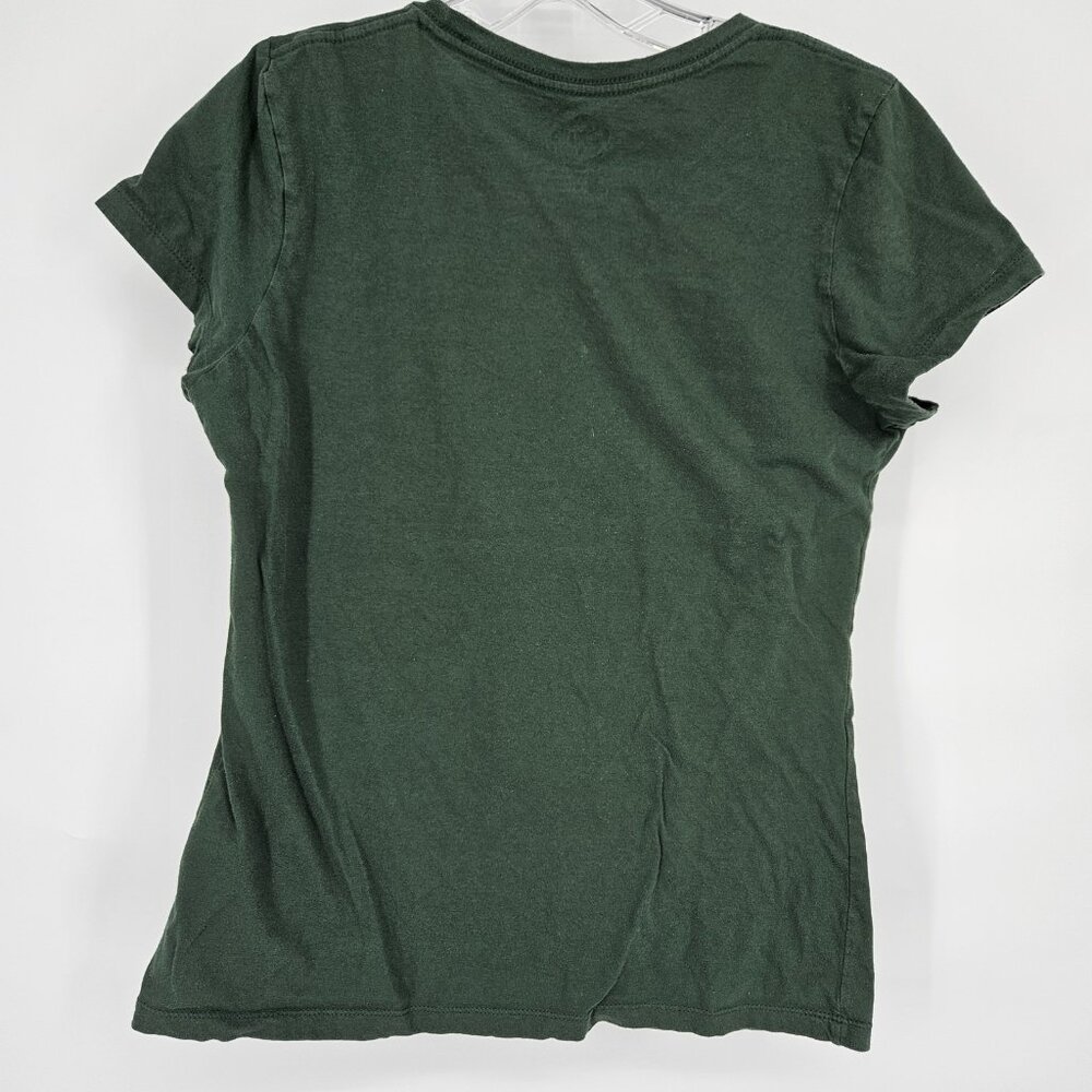 Green Bay Packers Shirt Womens Large NFL Football Green Majestic Tee T-Shirt - Picture 3 of 9